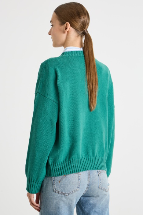 Maglia con maniche a spalla scesa