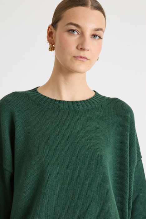 Maglia con maniche a spalla scesa