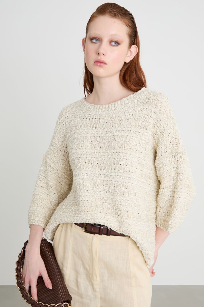 Boxy three-quarter-sleeve knit Intrend - 2