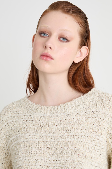 Maglia boxy con manica tre quarti