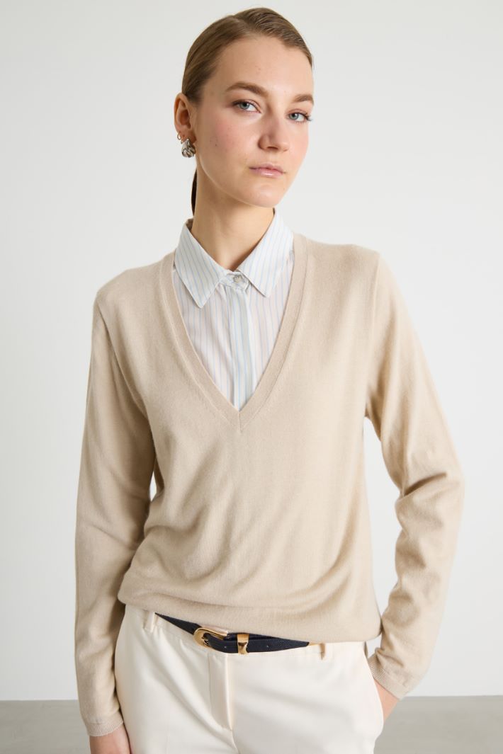 Cashmere V-neck jumper Intrend - 2