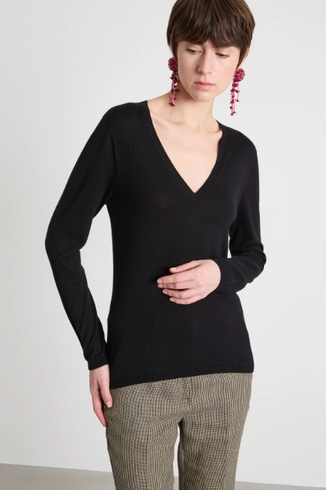 Cashmere V-neck jumper - Intrend