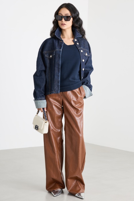 Scoop-neck stretch jumper Intrend