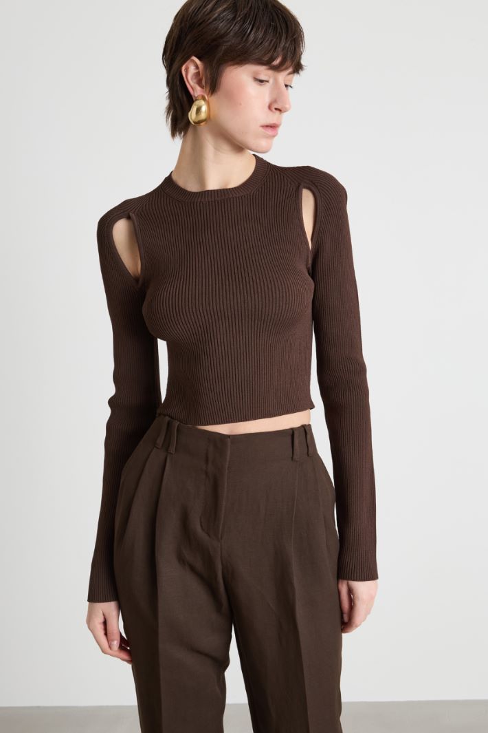 Cropped cut-out jumper Intrend - 2