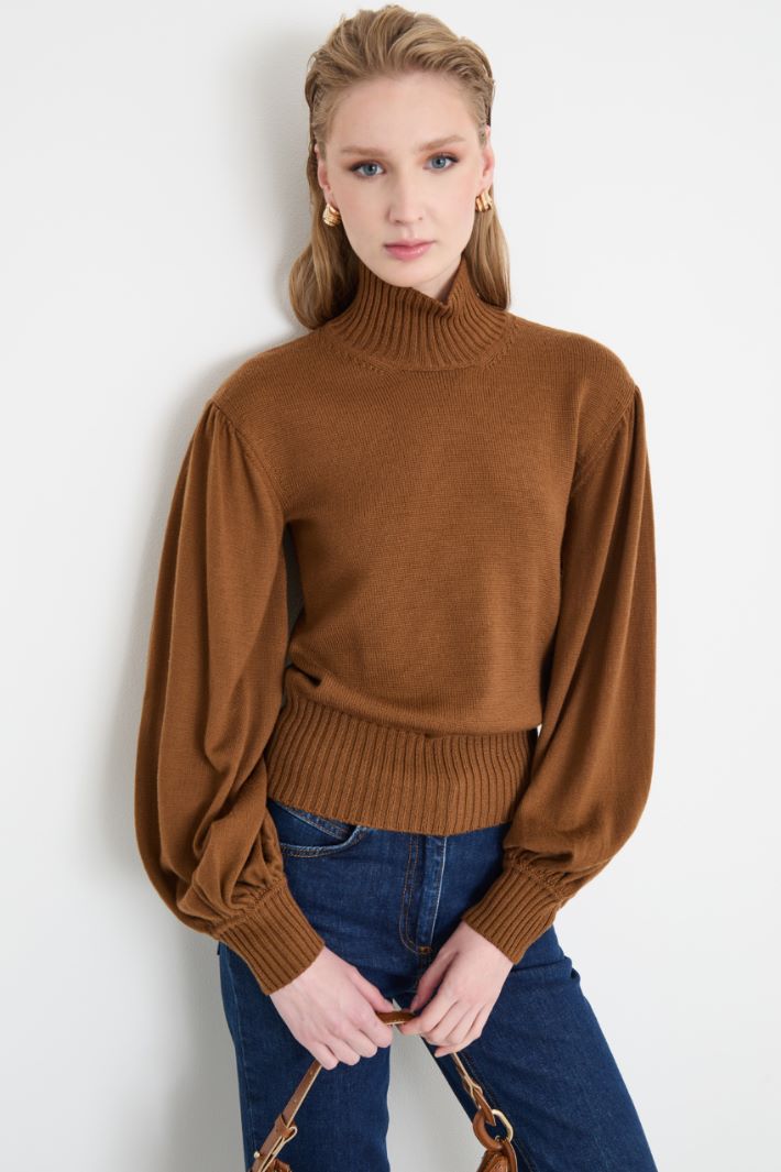Wide-sleeved roll-neck jumper Intrend - 2