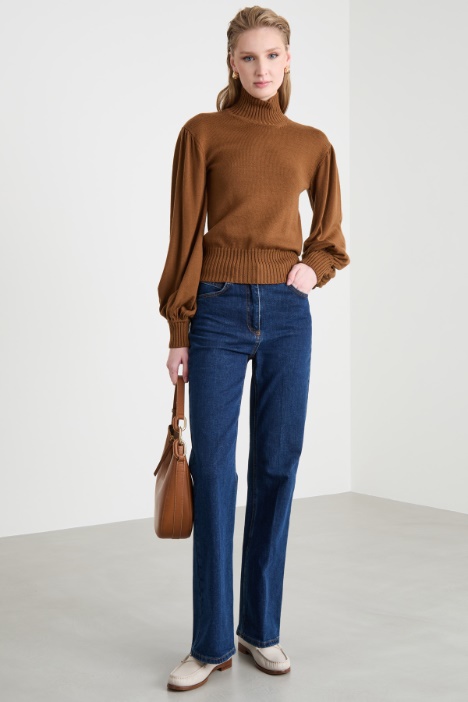 Wide-sleeved roll-neck jumper Intrend