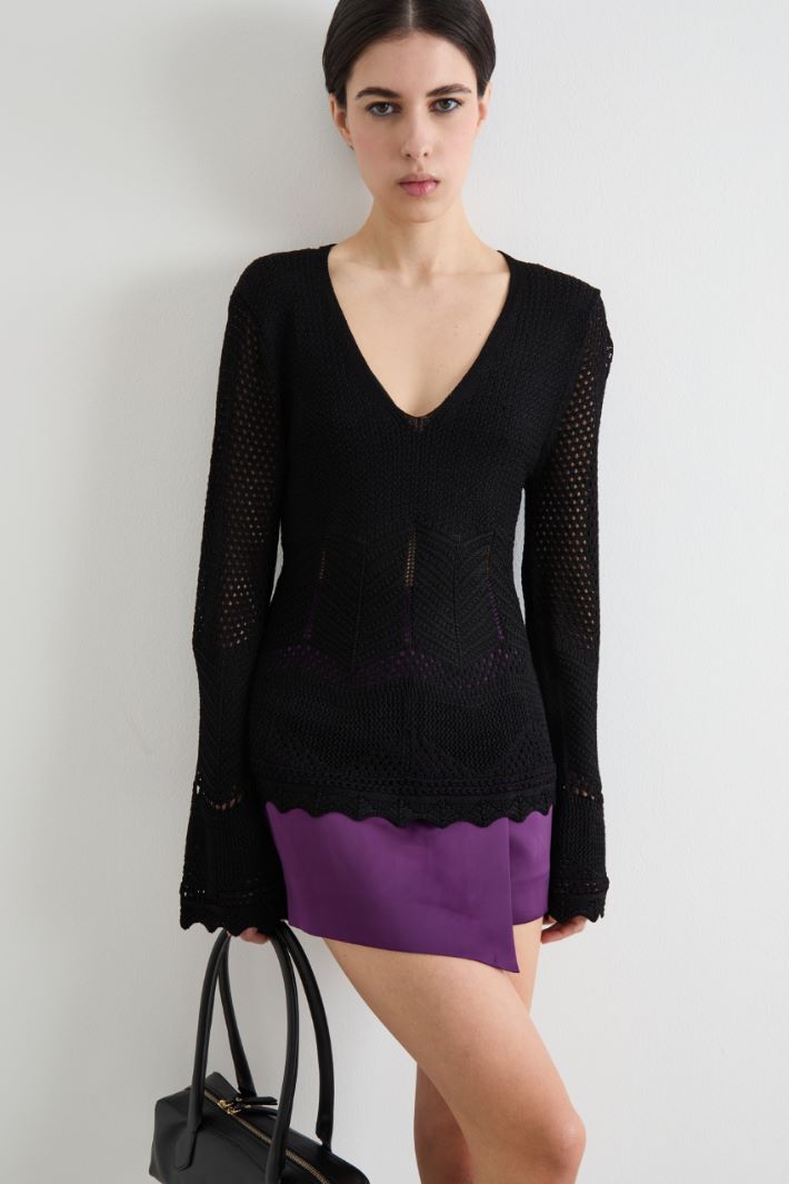 Maglia aderente traforata Intrend - 2