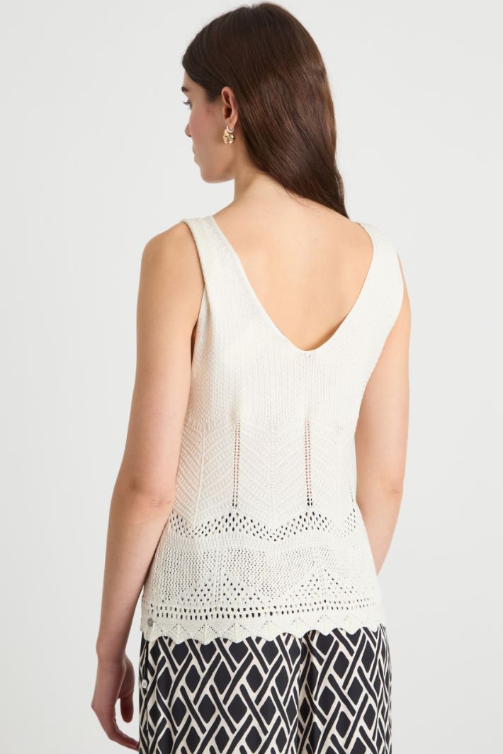 Top in maglia traforata Intrend - 4