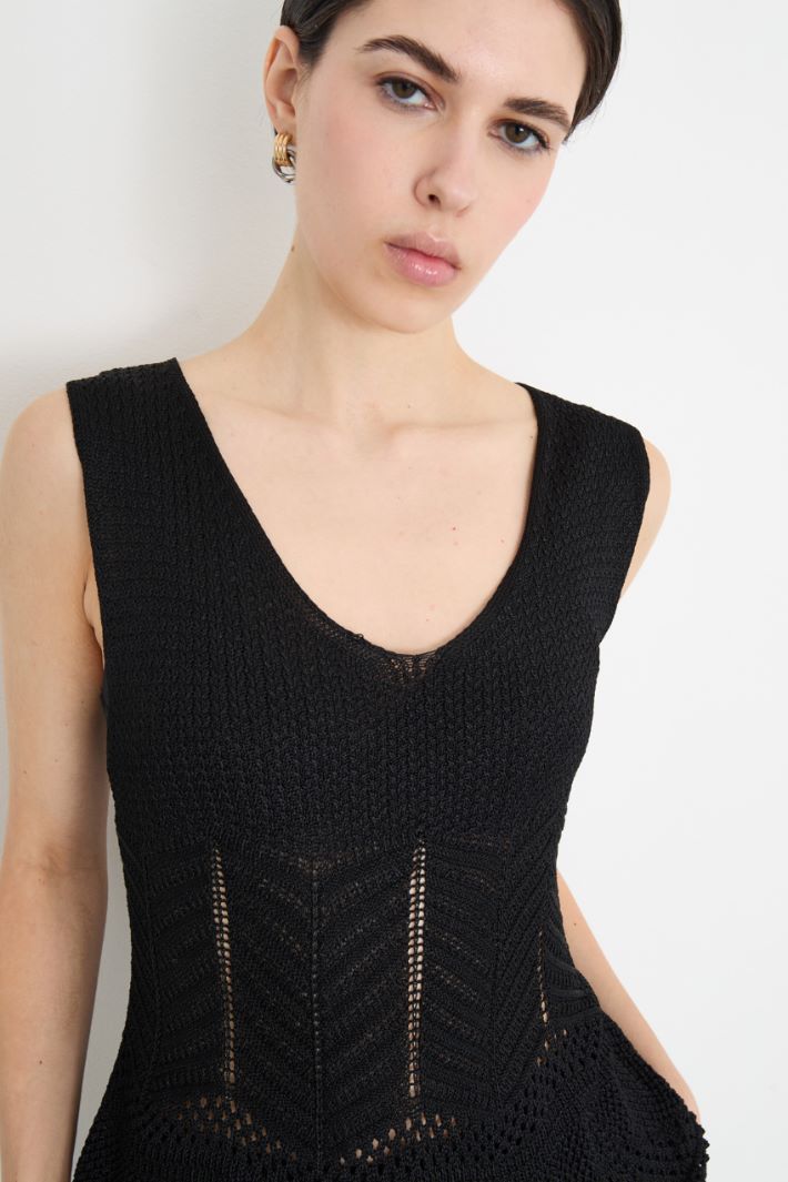 Pointelle-knit top Intrend - 3