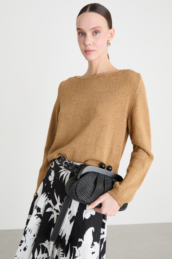 Maglia dritta con scollo a barchetta Intrend - 2