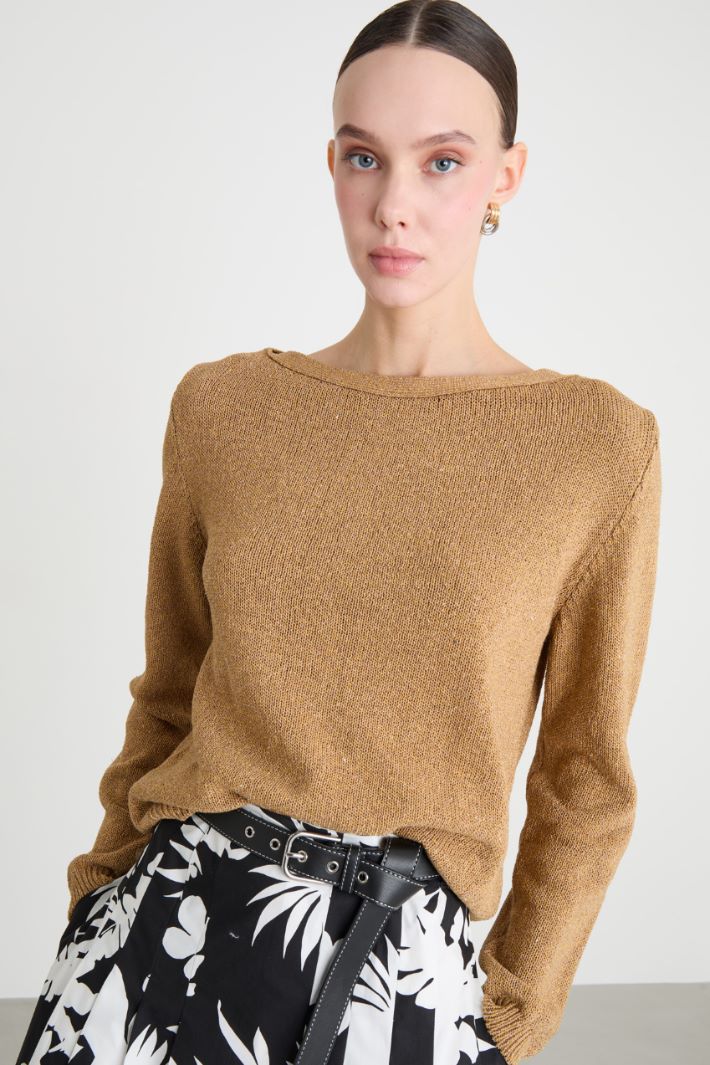 Maglia dritta con scollo a barchetta Intrend - 3