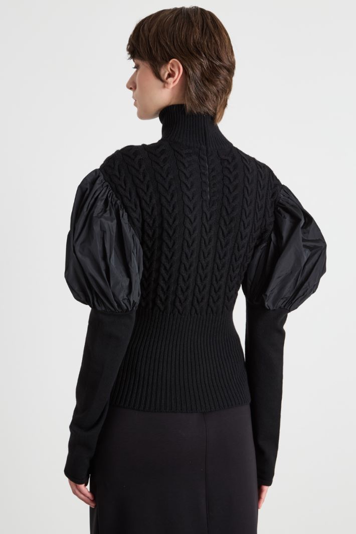 Taffeta-sleeve jumper Intrend - 4