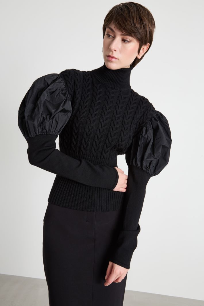Taffeta-sleeve jumper Intrend - 2