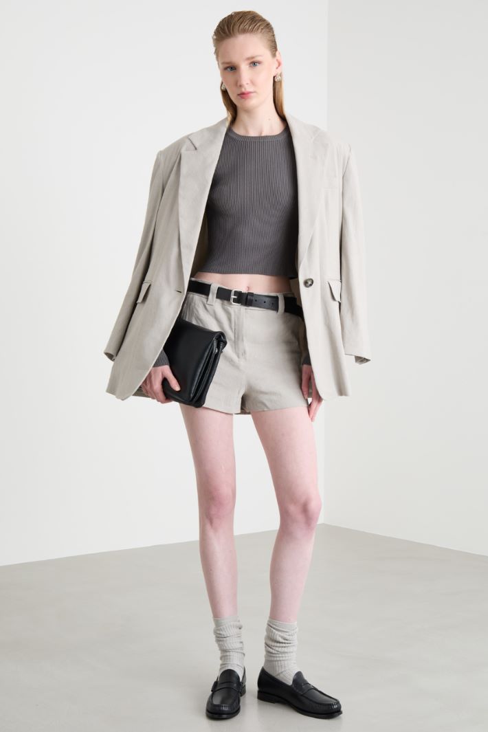 Rib-knit crop top Intrend