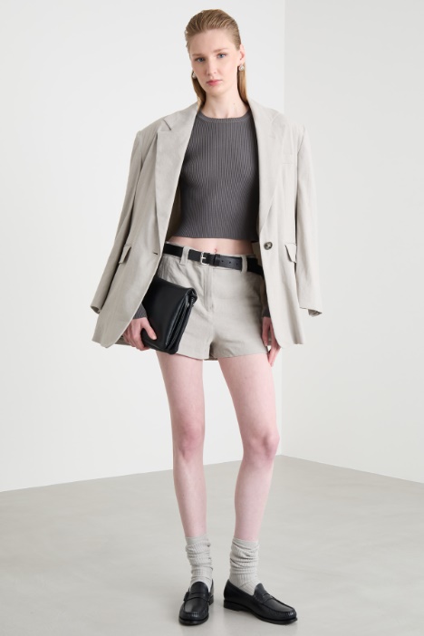 Rib-knit crop top Intrend