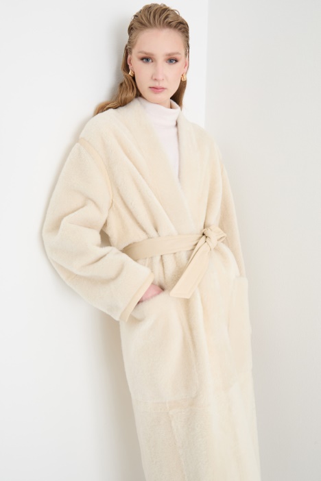 Cappotto con cintura