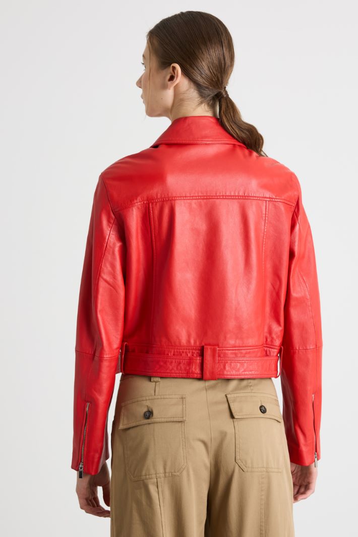 Leather biker jacket Intrend - 4