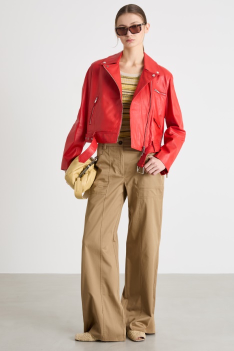 Leather biker jacket Intrend