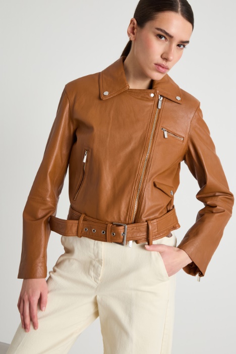 Giacca chiodo in pelle Intrend