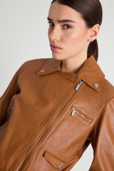 Giacca chiodo in pelle