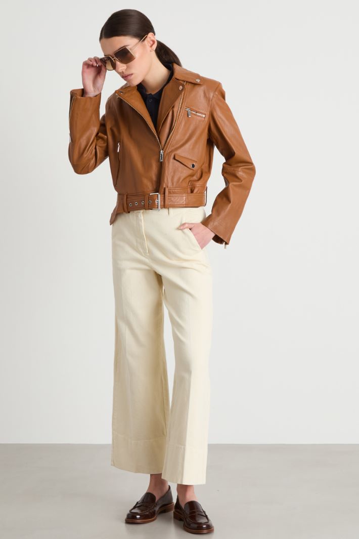 Giacca chiodo in pelle Intrend