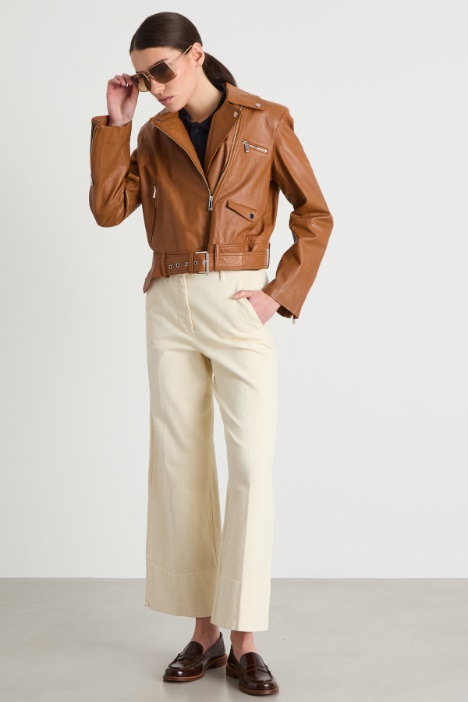 Giacca chiodo in pelle Intrend