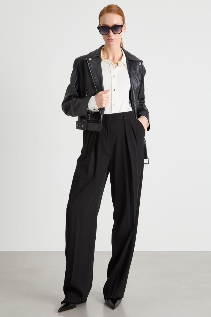 Giacca chiodo in pelle Intrend