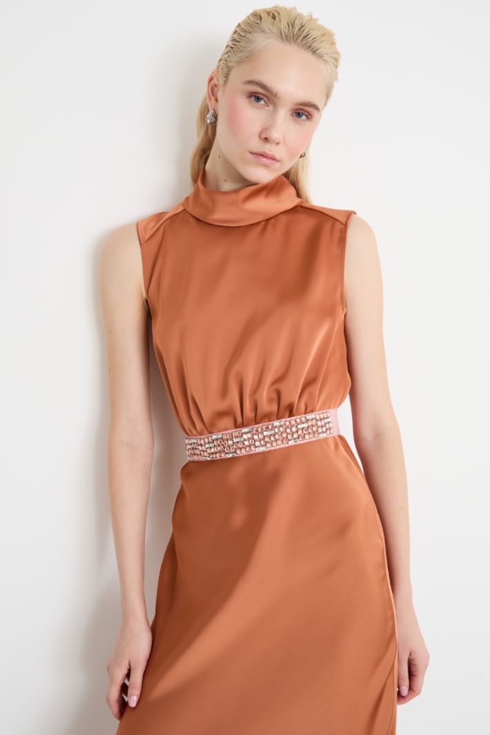 Cintura in gros-grain con strass Intrend - 3