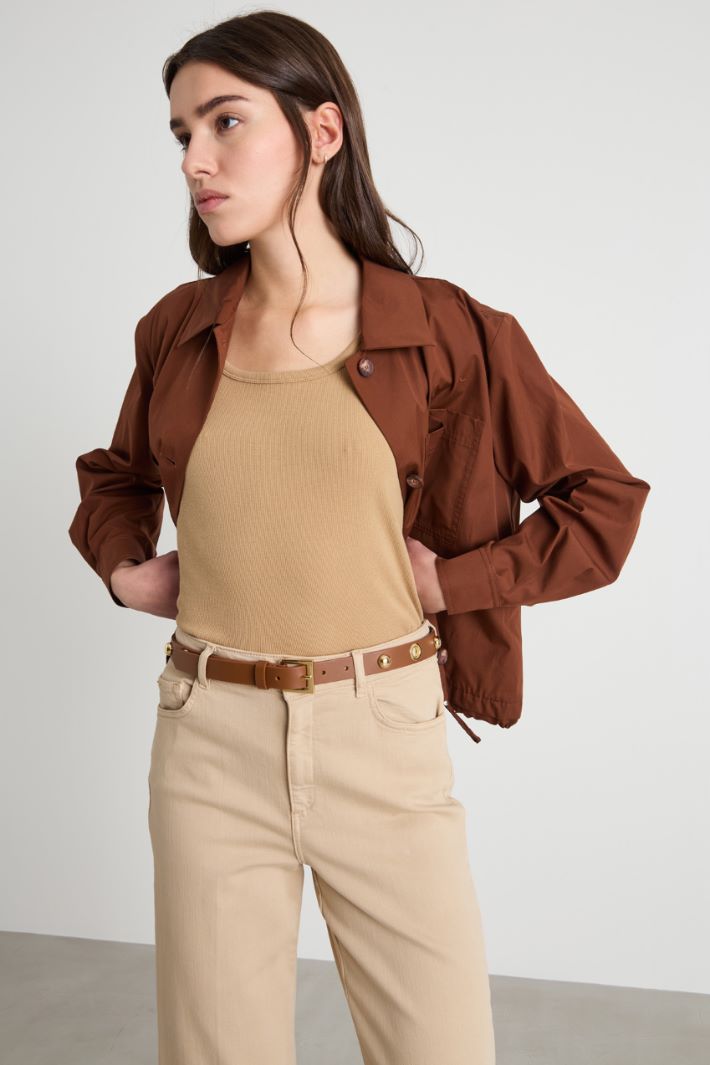 Cintura in pelle con borchie Intrend - 3