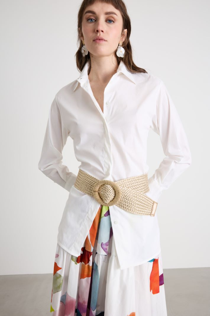 Cintura in rafia intrecciata Intrend - 3