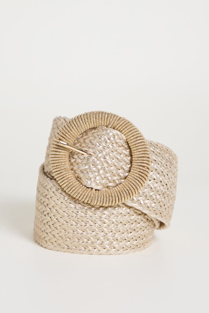 Cintura in rafia intrecciata Intrend