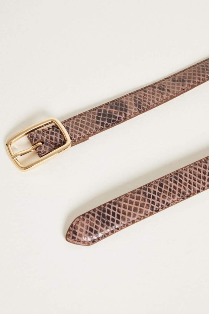 Animal print leather belt Intrend - 2