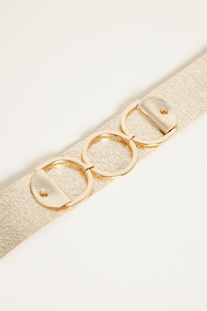 Cintura alta in pelle laminata Intrend - 2