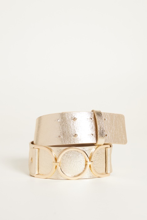 Cintura alta in pelle laminata Intrend