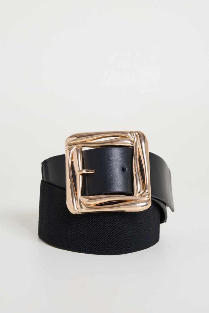 Cintura larga in tessuto spalmato Intrend