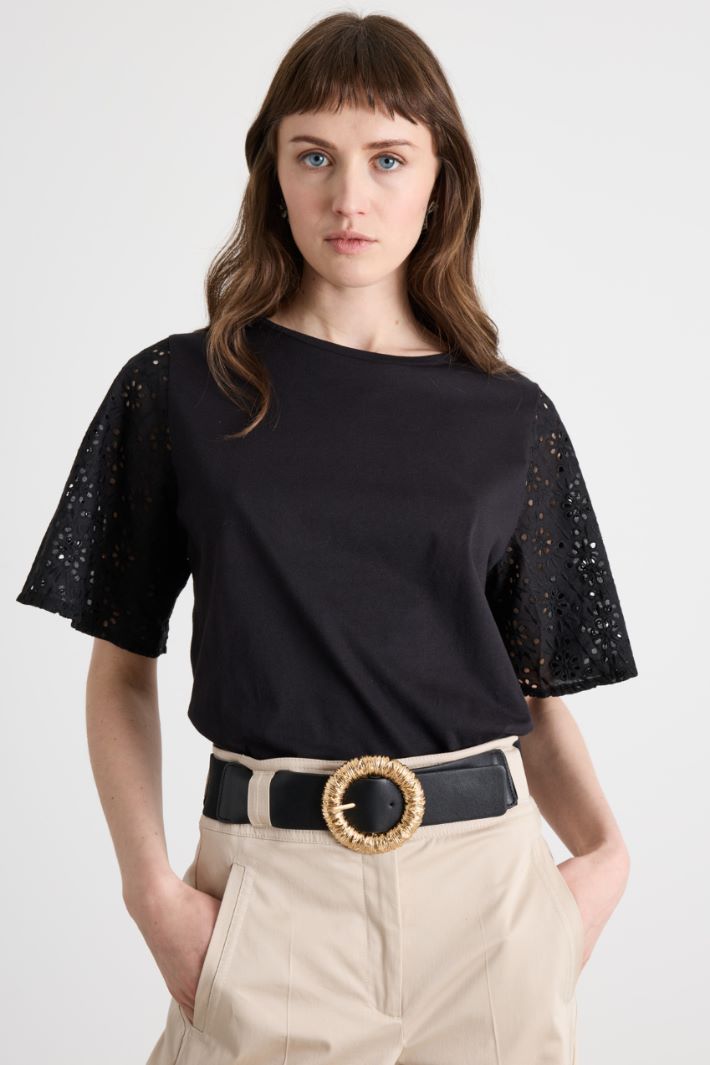 Cintura larga in tessuto spalmato Intrend - 3