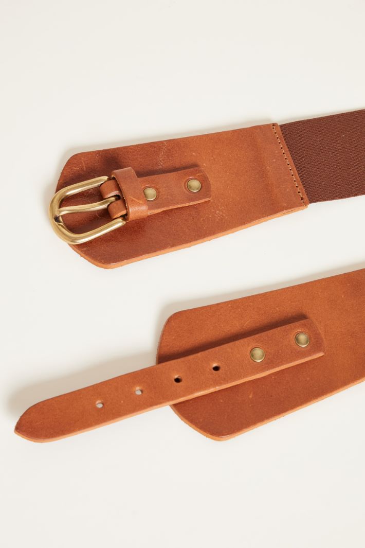 Contoured leather belt Intrend - 2
