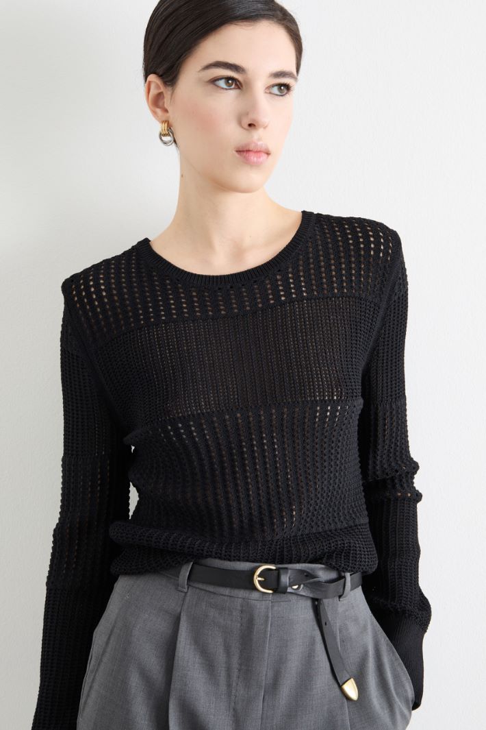 Slim leather belt Intrend - 3