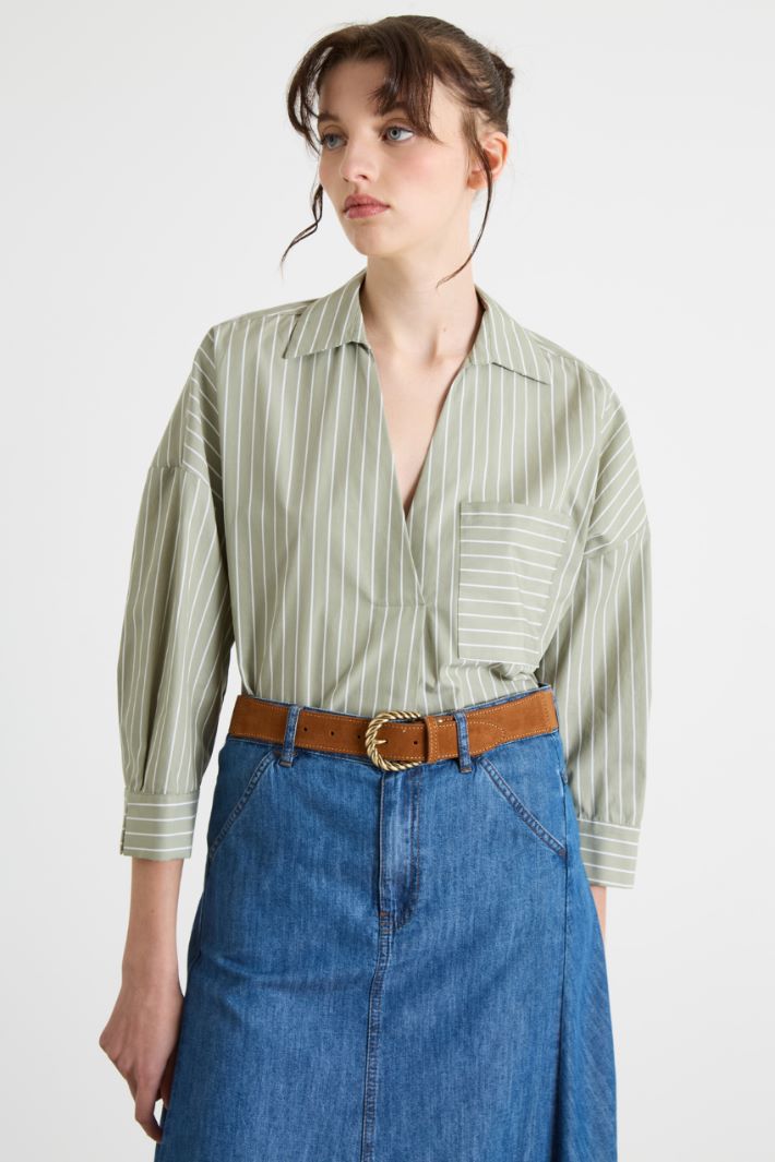 Cintura in pelle scamosciata Intrend - 3