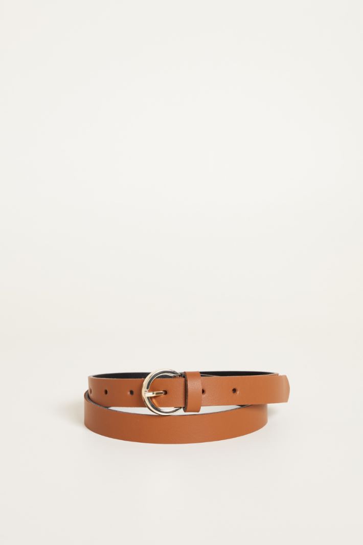 Leather belt Intrend