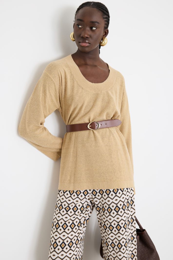 Leather belt Intrend - 3