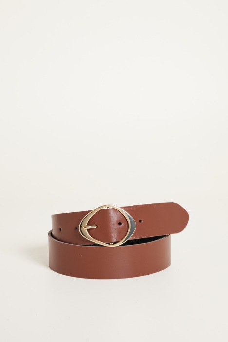 Leather belt Intrend