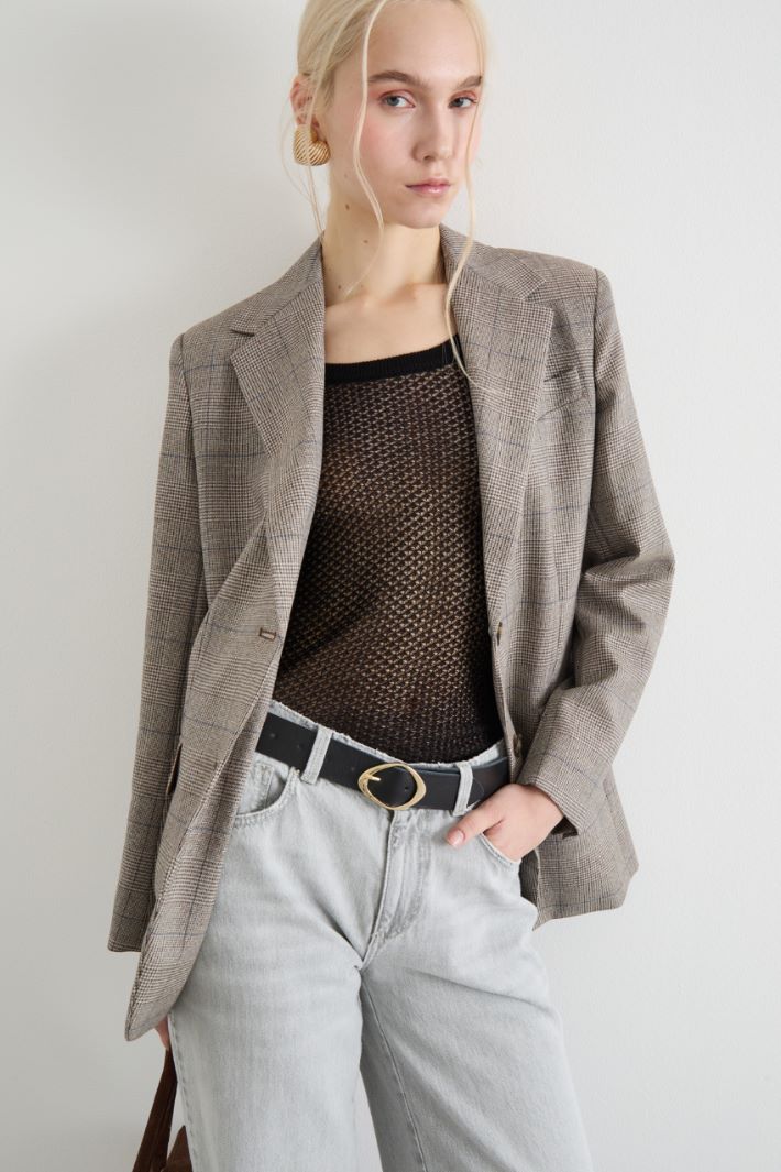 Leather belt Intrend - 3