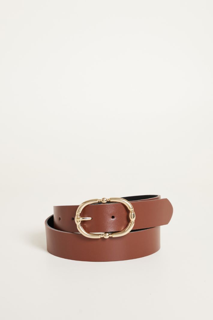 Leather belt Intrend