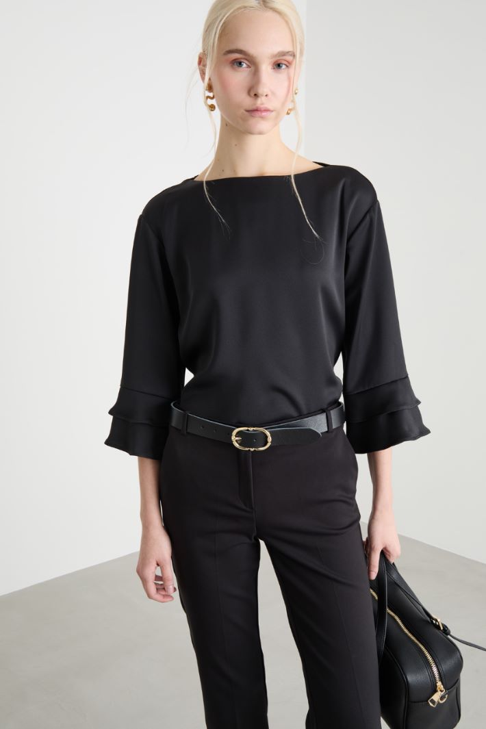 Leather belt Intrend - 3