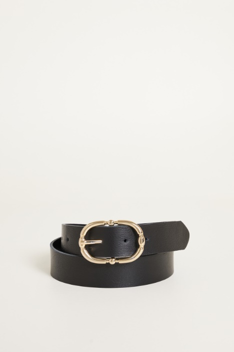 Leather belt Intrend