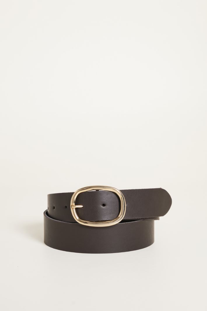 Leather belt Intrend