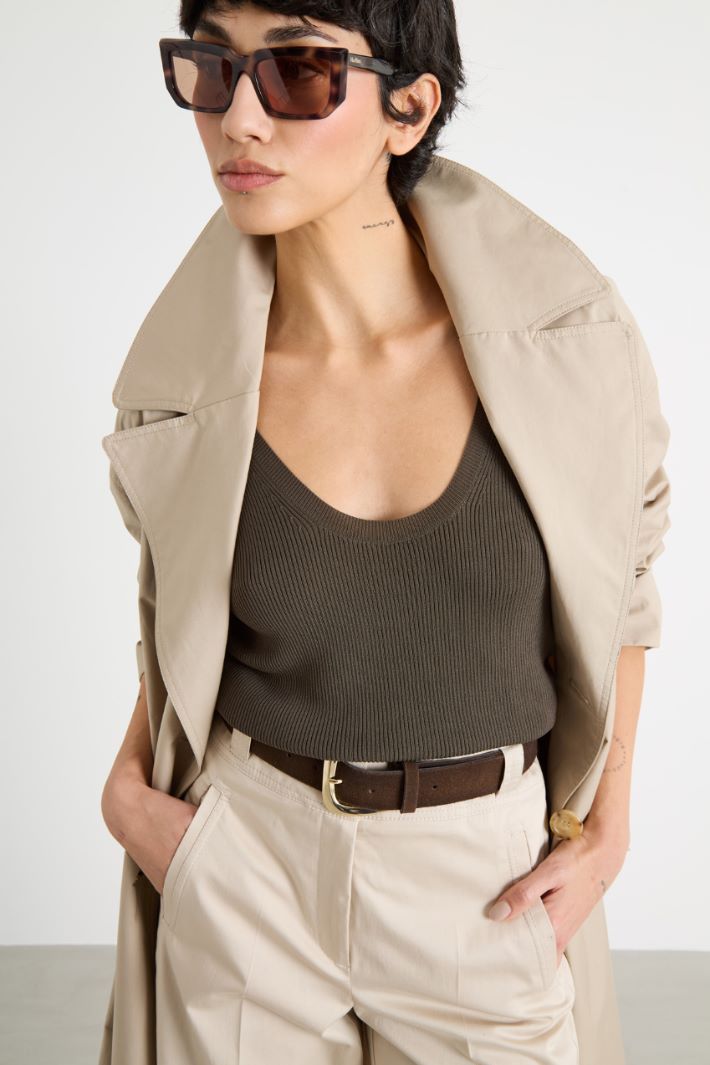 Cintura in pelle scamosciata Intrend - 3