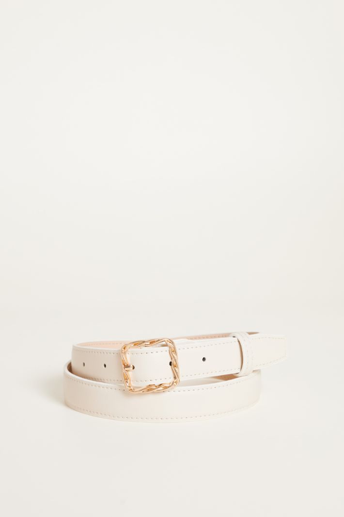 Woven-effect buckle belt Intrend