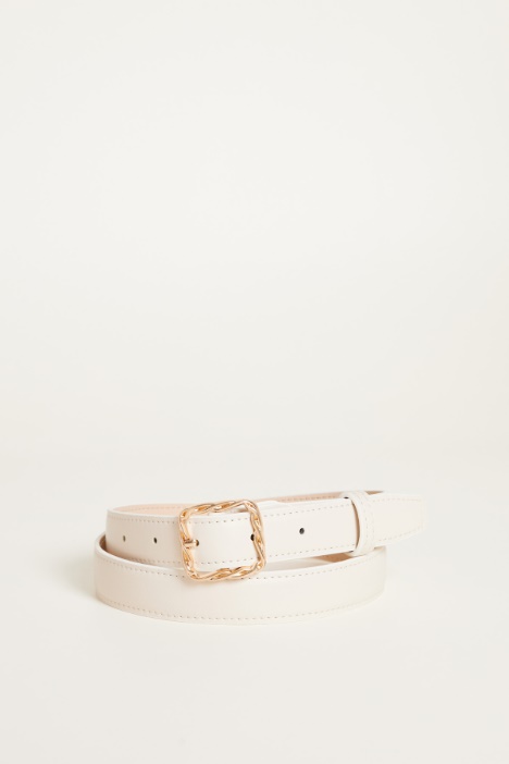 Woven-effect buckle belt Intrend